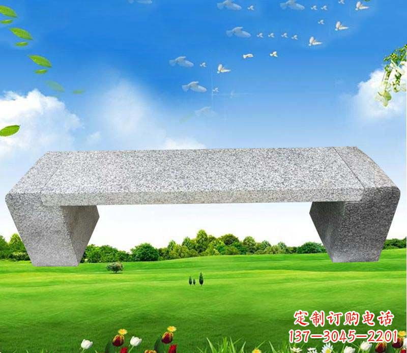 大理石公园景观石凳