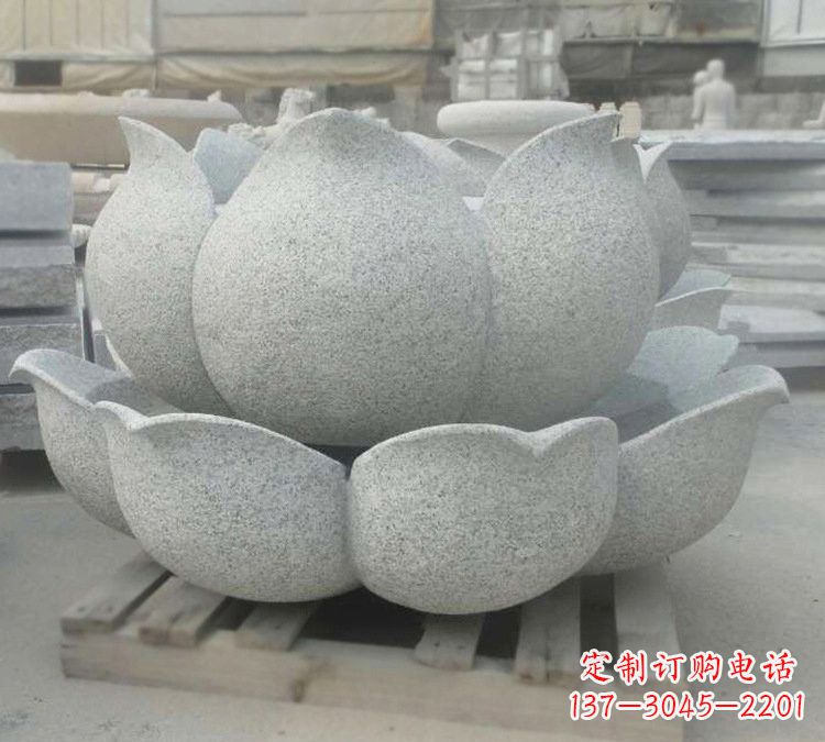 莲花雕塑 - 大理石/公园/莲花/喷泉 莲花雕塑 - 大理石/公园/莲花/喷泉