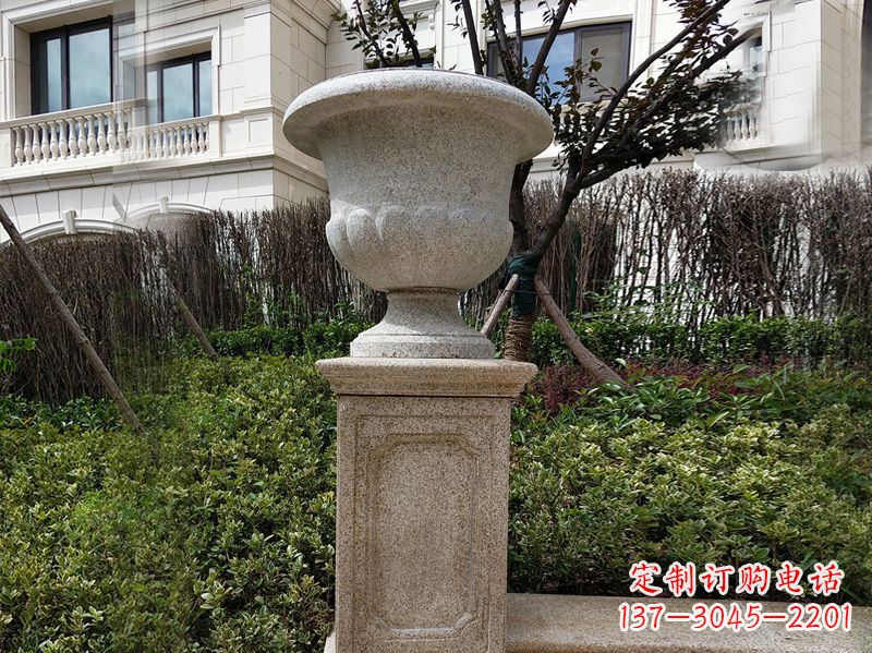 花盆雕塑 - 大理石/花钵/小区/花盆/石雕 花盆雕塑 - 大理石/花钵/小区/花盆/石雕