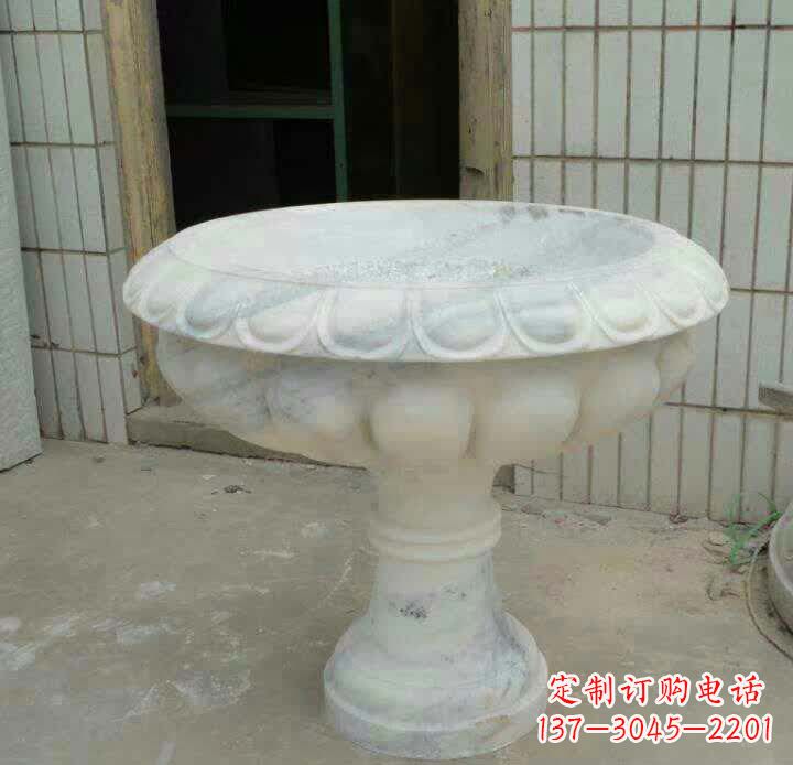 大理石花盆雕塑