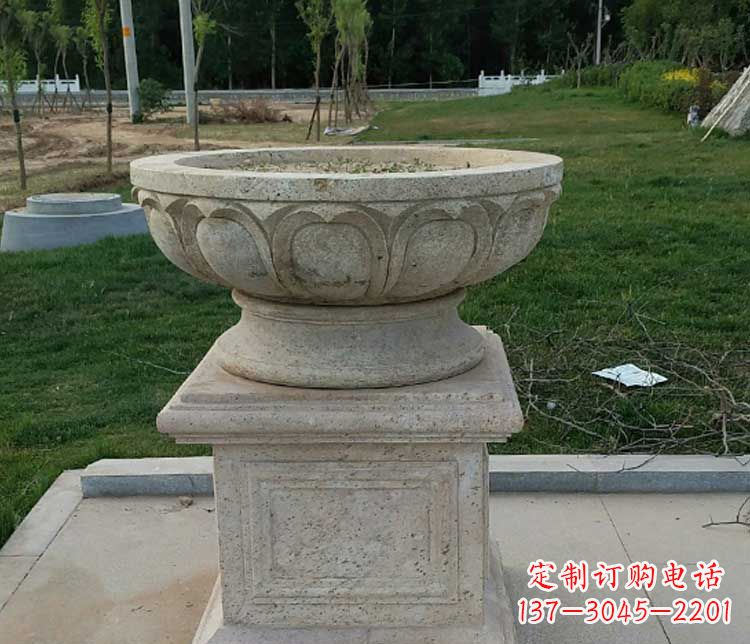 花盆雕塑 - 大理石/花盆/公园/石雕 花盆雕塑 - 大理石/花盆/公园/石雕