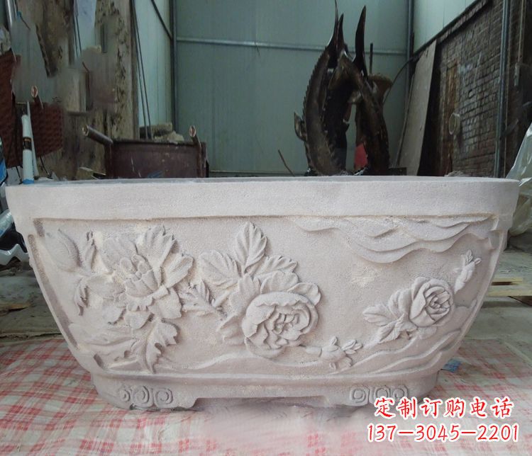 花盆雕塑 - 大理石/景观/花盆 花盆雕塑 - 大理石/景观/花盆