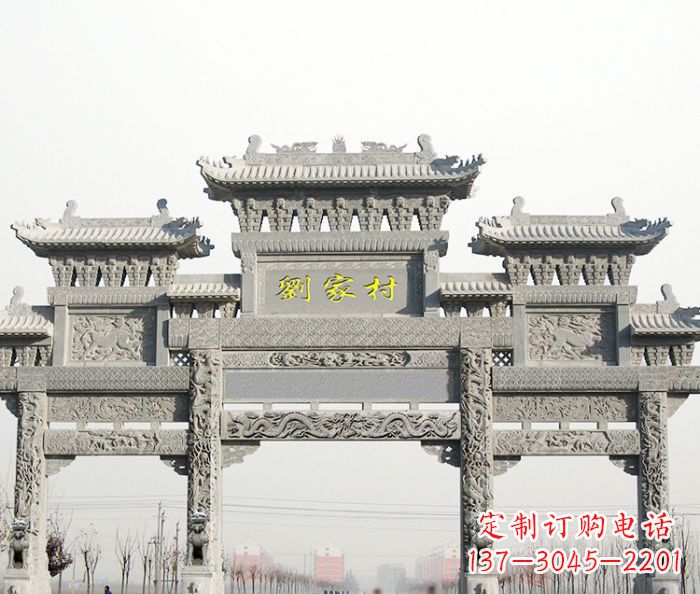 牌坊雕塑 - 大理石/景区/石雕/牌坊 牌坊雕塑 - 大理石/景区/石雕/牌坊
