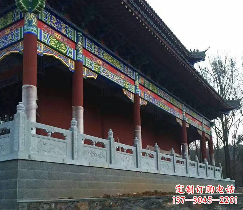 大理石景区石栏板石雕