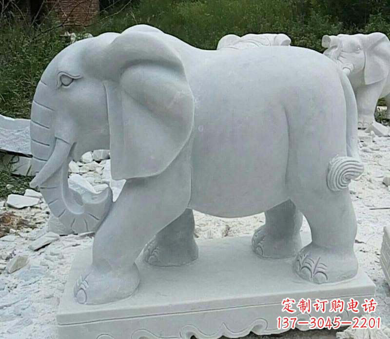 大理石雕塑 - 大理石/大象 大理石雕塑 - 大理石/大象