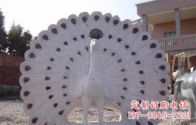 大理石/开屏/孔雀/石雕-大理石开屏的孔雀石雕 大理石/开屏/孔雀/石雕-大理石开屏的孔雀石雕