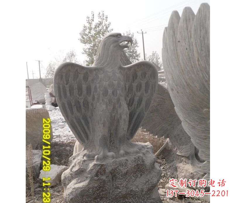 老鹰雕塑 - 大理石/老鹰 老鹰雕塑 - 大理石/老鹰