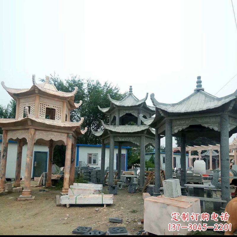 凉亭雕塑 - 大理石/凉亭 凉亭雕塑 - 大理石/凉亭