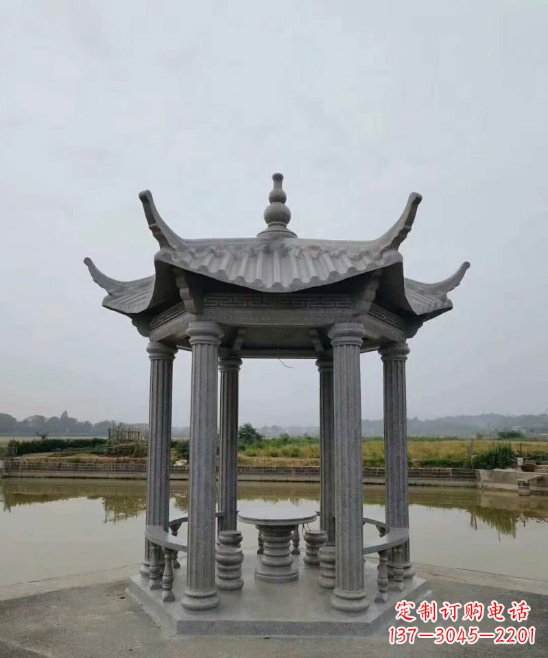 凉亭雕塑 - 大理石/凉亭 凉亭雕塑 - 大理石/凉亭