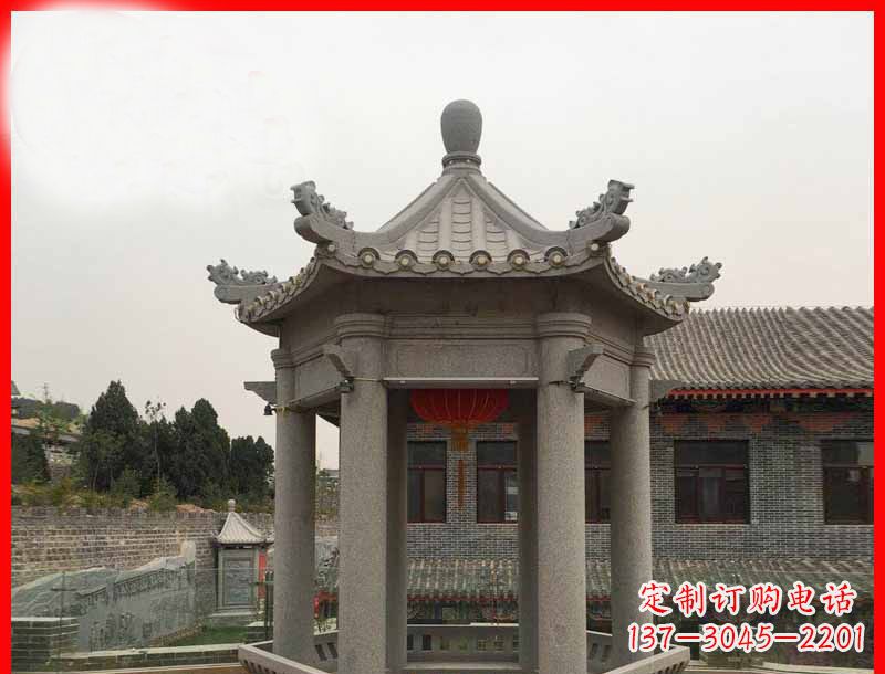 凉亭雕塑 - 大理石/六角/凉亭/公园/石雕 凉亭雕塑 - 大理石/六角/凉亭/公园/石雕
