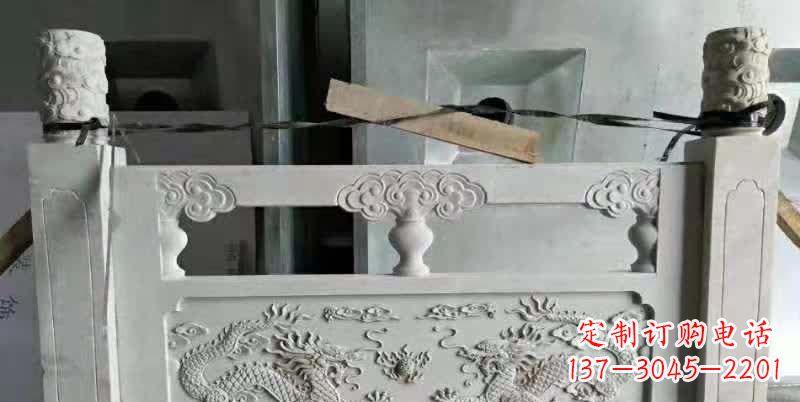 大理石龙浮雕栏板1