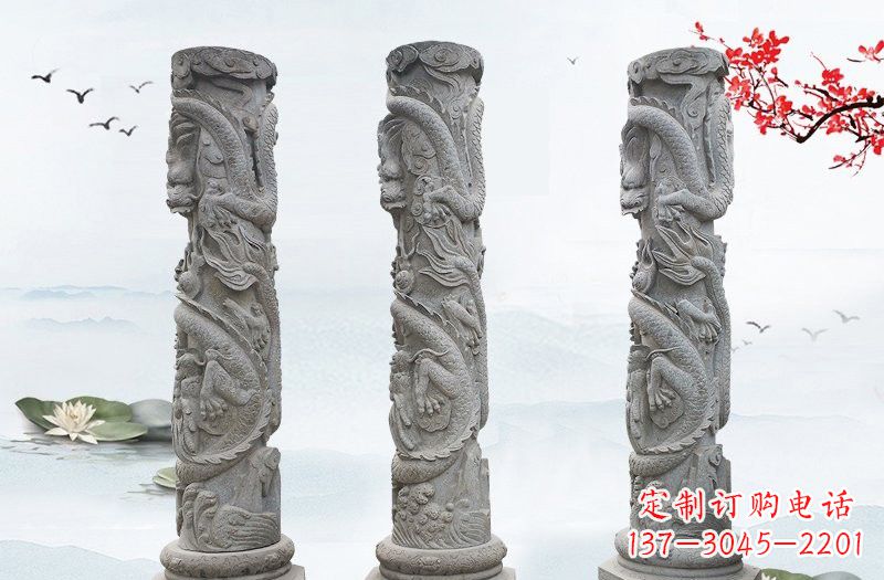 龙柱雕塑 - 大理石/龙柱 龙柱雕塑 - 大理石/龙柱