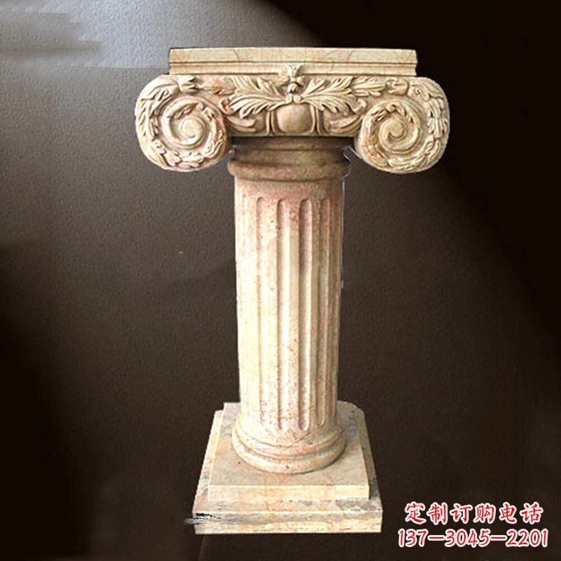 大理石罗马柱石雕塑