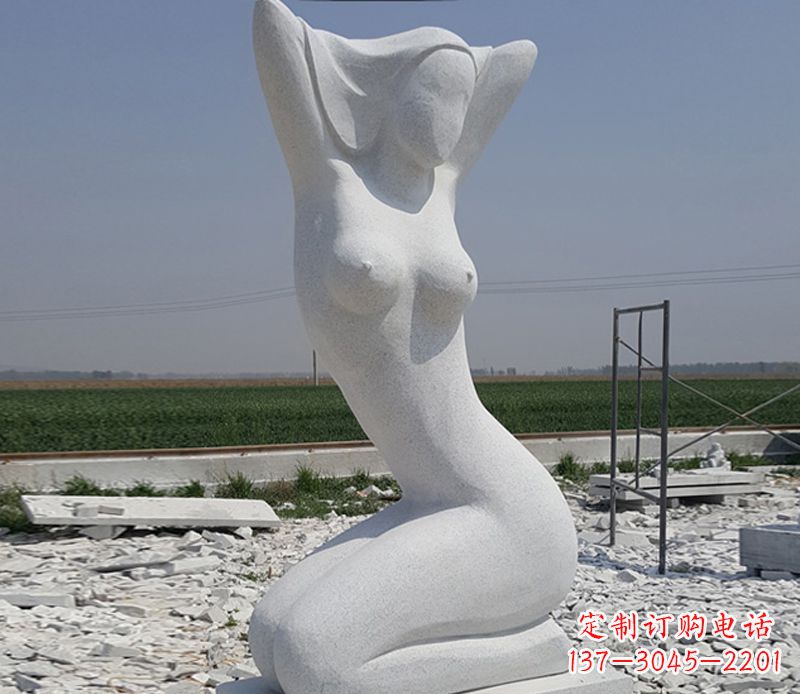 大理石落照美女石雕