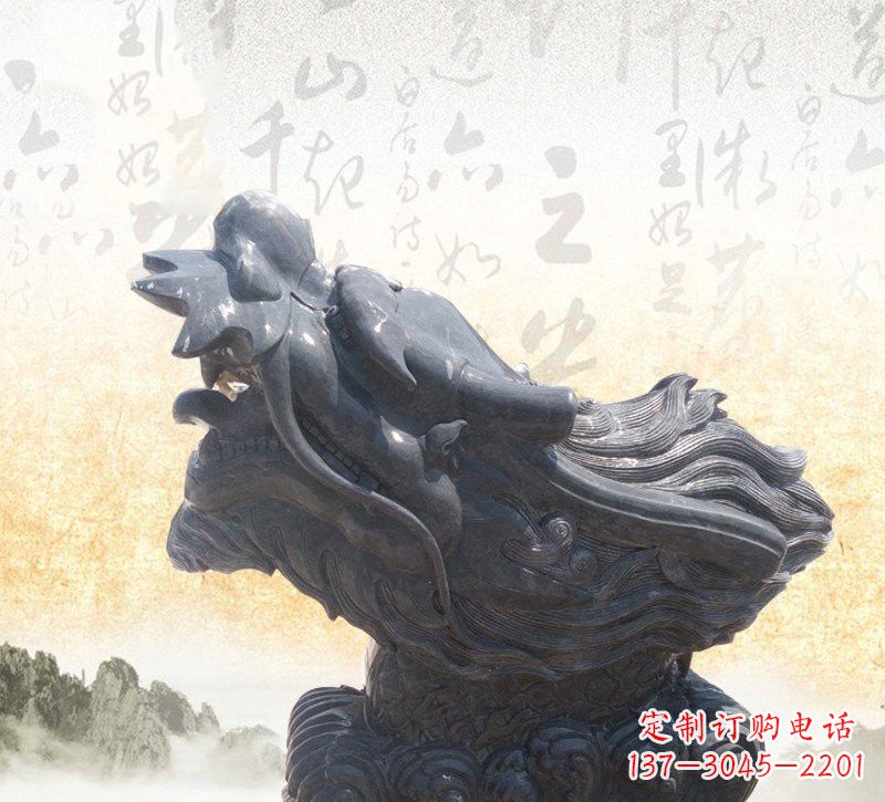 大理石喷水龙头雕塑
