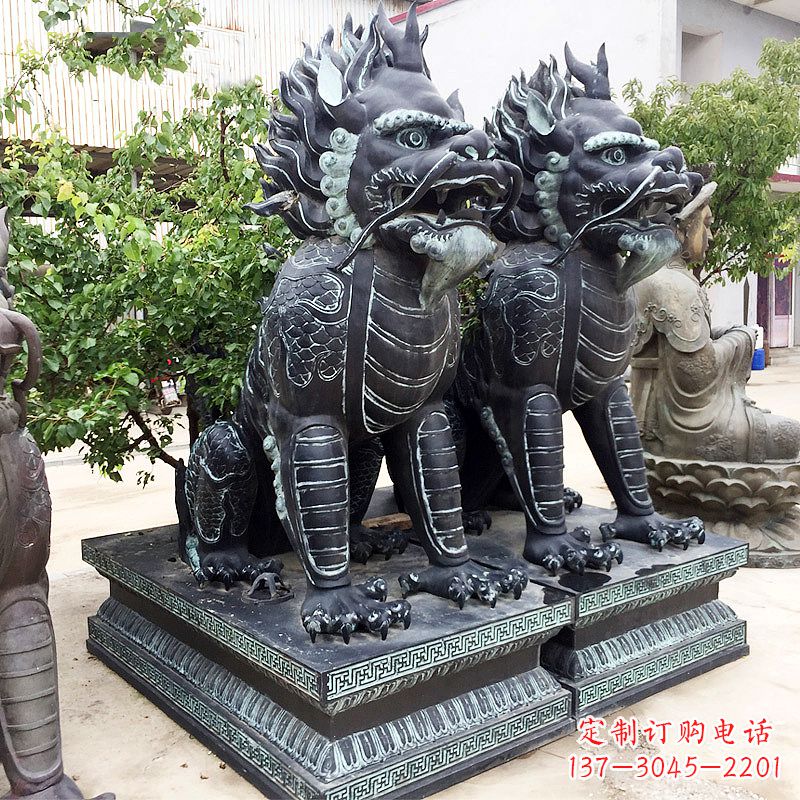 大理石麒麟雕塑
