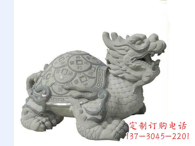 大理石雕塑 - 大理石/企业/龙龟 大理石雕塑 - 大理石/企业/龙龟