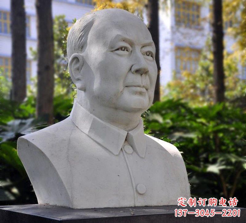 大理石钱学森胸像石雕