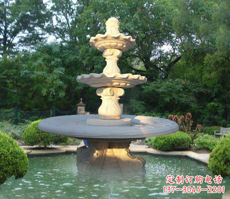 大理石/喷泉/公园/石雕-大理石三层喷泉公园石雕 大理石/喷泉/公园/石雕-大理石三层喷泉公园石雕