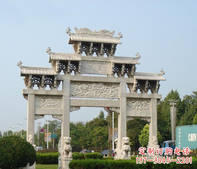三门雕塑 - 大理石/三门/广场/石雕/牌坊 三门雕塑 - 大理石/三门/广场/石雕/牌坊