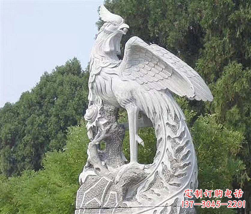 凤凰雕塑 - 大理石/凤凰/景观/石雕/景区/公园/园林/大型/动物 凤凰雕塑 - 大理石/凤凰/景观/石雕/景区/公园/园林/大型/动物