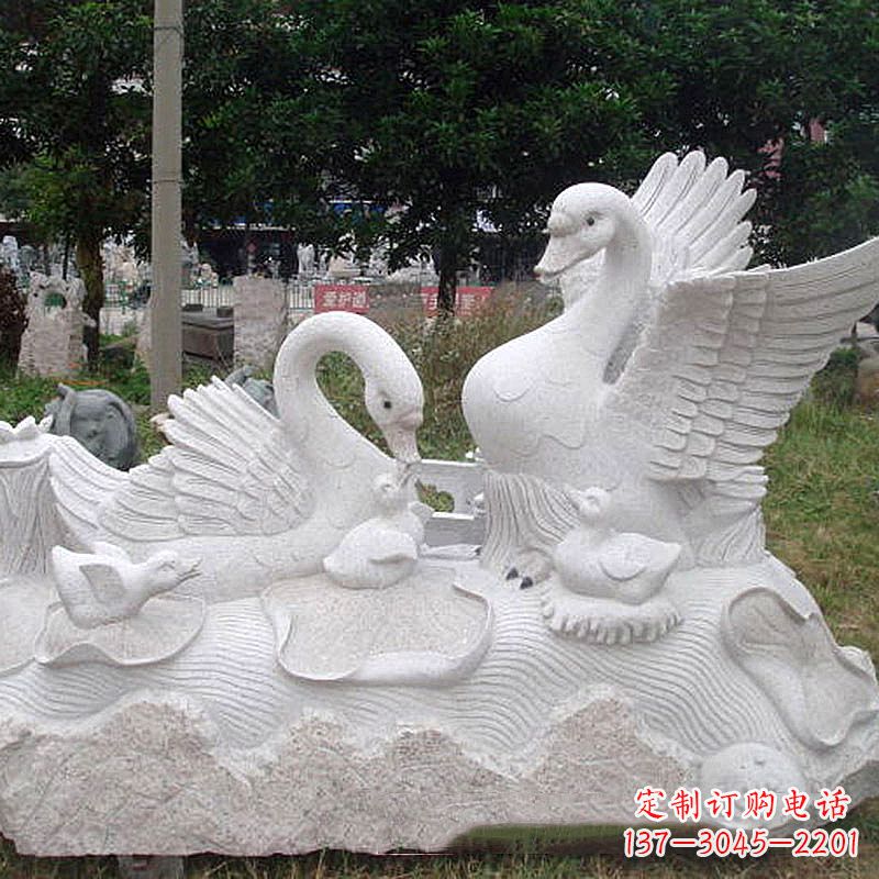 天鹅雕塑 - 大理石/天鹅/石雕/情景/景观 天鹅雕塑 - 大理石/天鹅/石雕/情景/景观