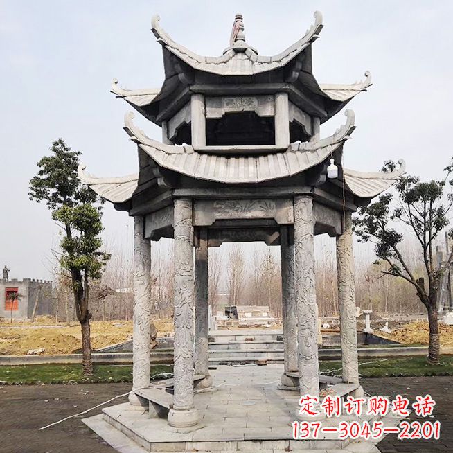 大理石亭子雕塑