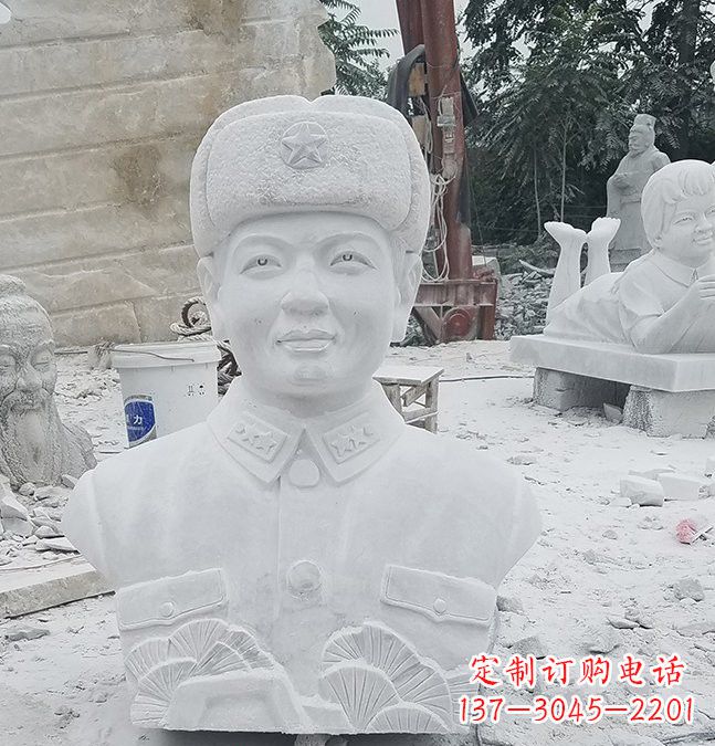 雷锋雕塑 - 大理石/校园/雷锋/头像 雷锋雕塑 - 大理石/校园/雷锋/头像
