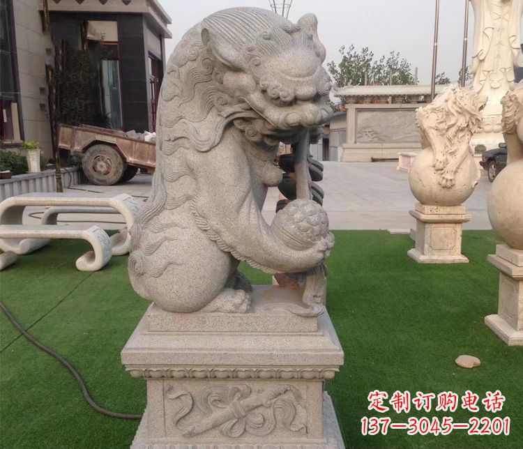 大理石镇宅独角兽雕塑