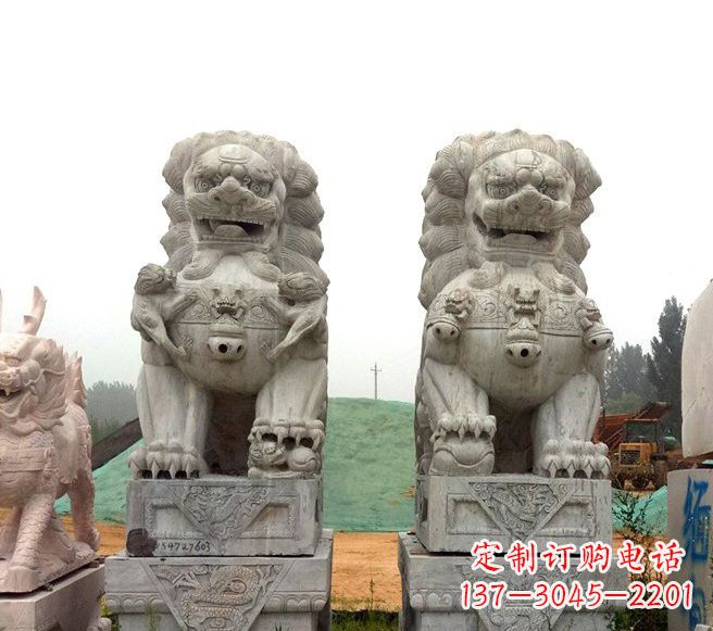 大理石镇宅狮子雕塑