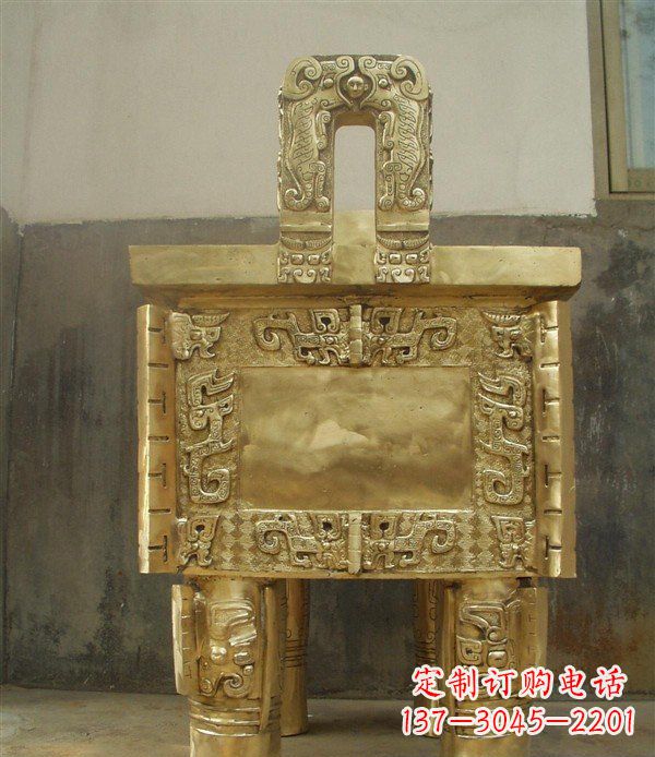 大胜鼎寺庙铜鼎雕塑