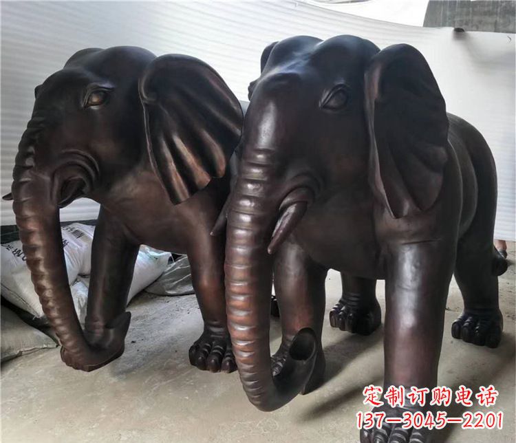大象动物铜雕塑