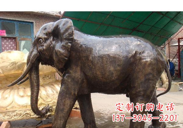 大象公园动物铜雕