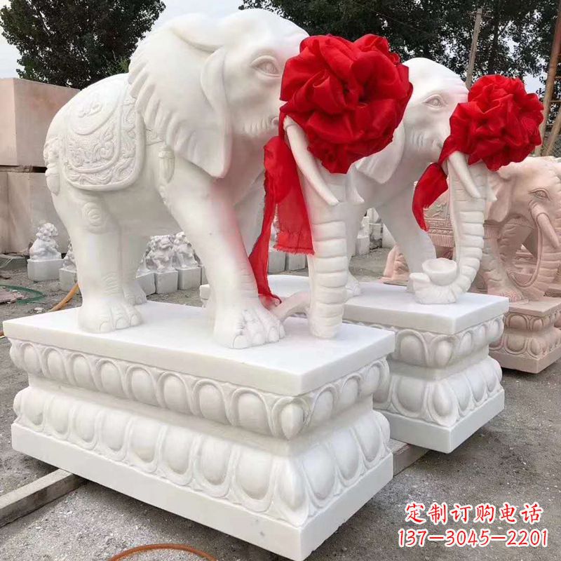 大象石雕塑