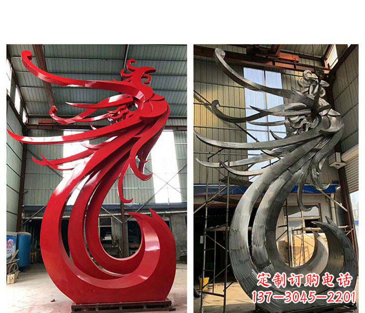凤凰雕塑 - 大型/不锈钢/凤凰/摆件 凤凰雕塑 - 大型/不锈钢/凤凰/摆件