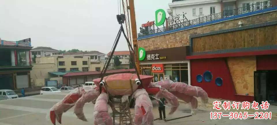 大型不锈钢螃蟹雕塑11