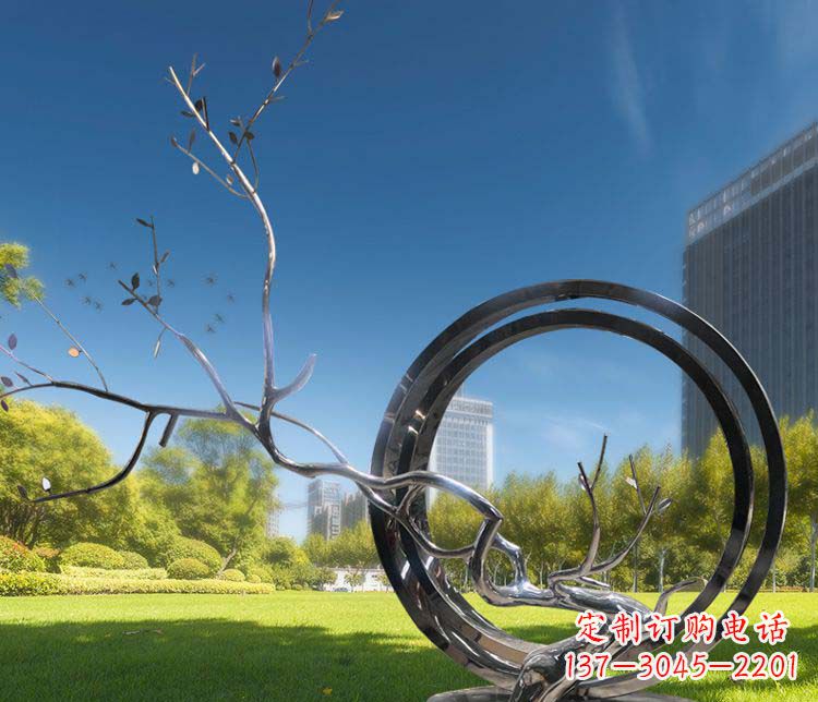 圆环雕塑 - 大型/不锈钢/圆环/景观 圆环雕塑 - 大型/不锈钢/圆环/景观