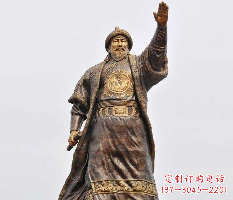 成吉思汗雕塑 - 大型/成吉思汗/铜雕 成吉思汗雕塑 - 大型/成吉思汗/铜雕
