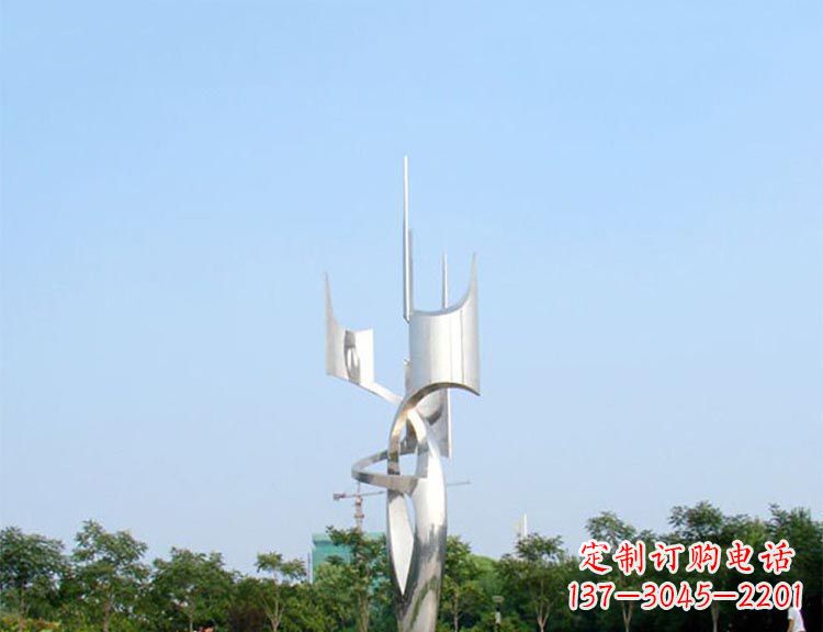 大型创意广场不锈钢景观雕塑