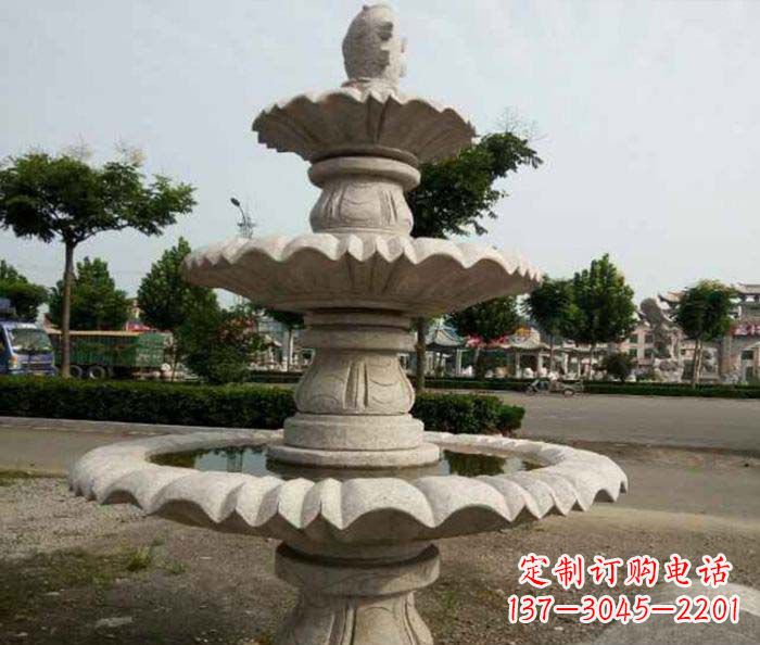 大型多层喷泉石雕