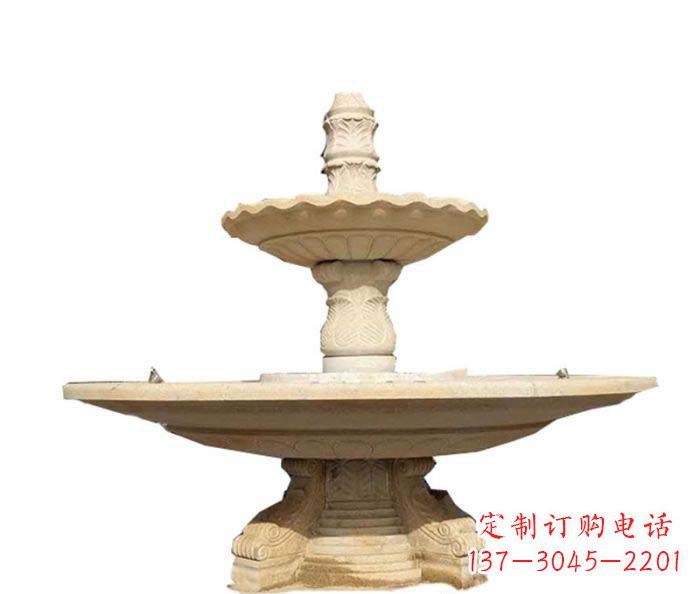 大型多层喷泉石雕 (2)