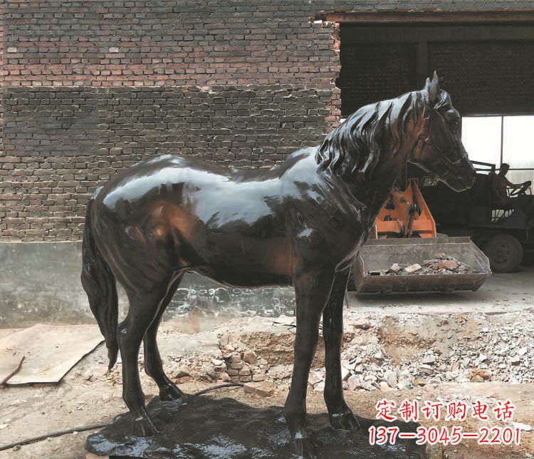 大型仿真马铜雕摆件 (2)