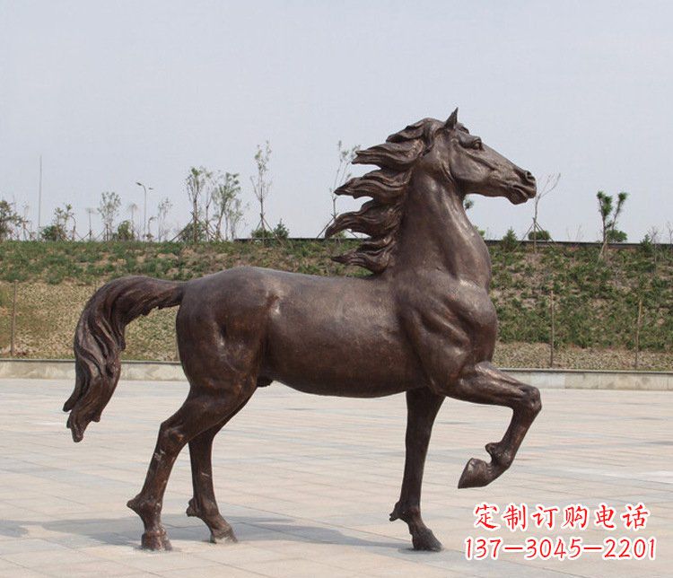 大型仿真马铜雕摆件 (3)