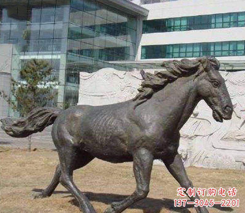 大型仿真马铜雕摆件