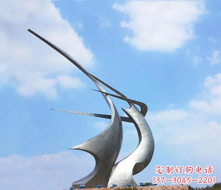 大型广场不锈钢抽象雕塑