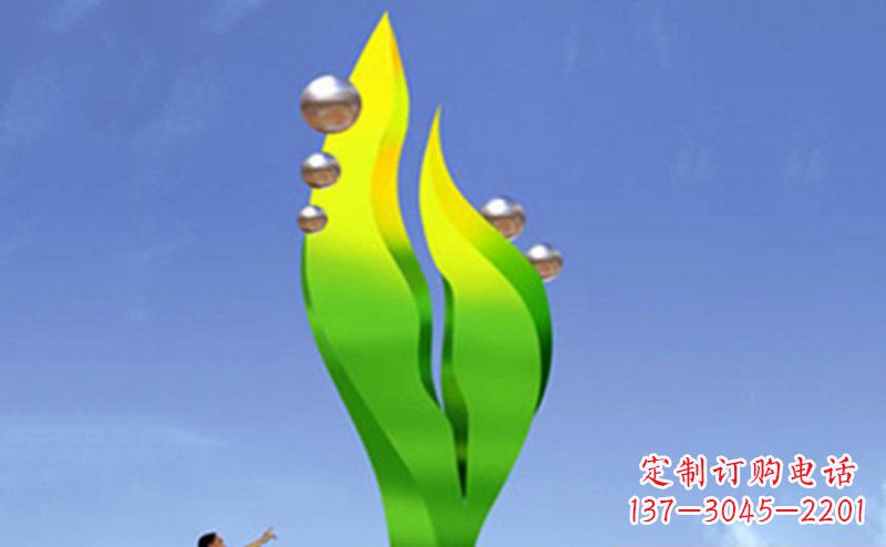 大型广场不-锈-钢-雕-塑-生机
