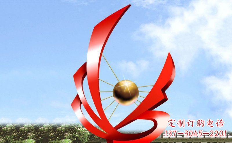 大型广场不-锈-钢-雕-塑-理想之梦