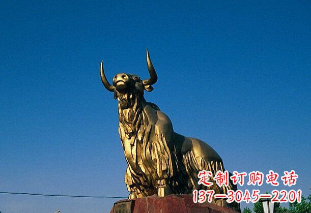 大型牛广场景观铜雕塑