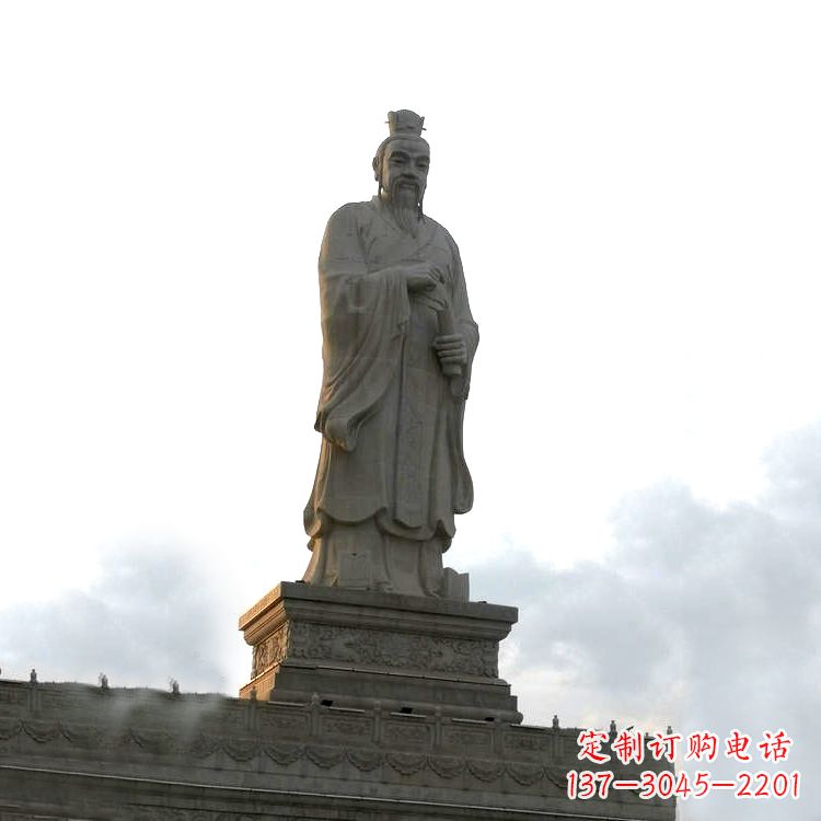 大型孟子景观雕塑-景区广场历史文化名人塑像