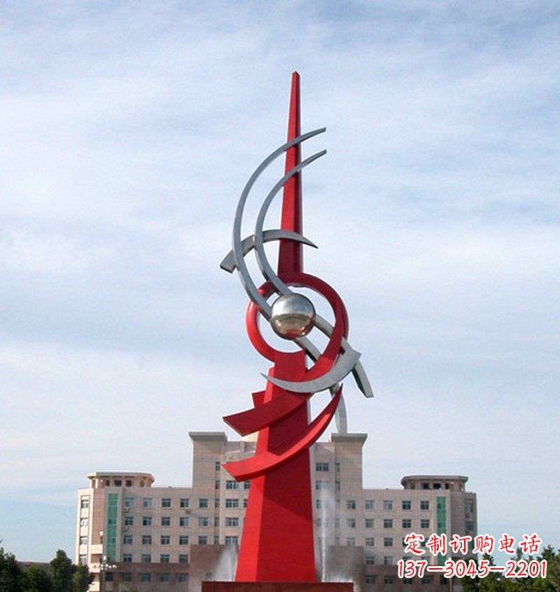 大型企业不锈钢盛世明珠雕塑